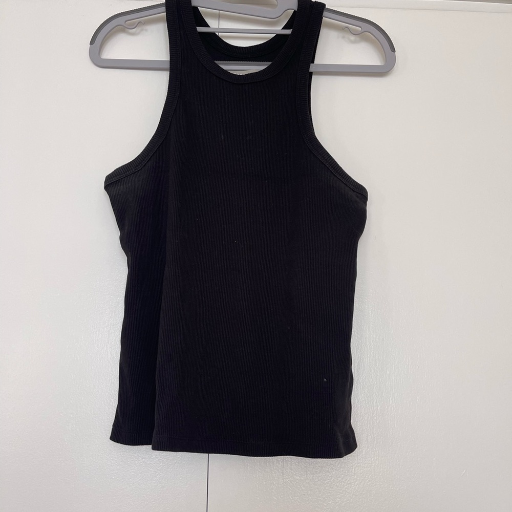Everlane Black Ribbed Tank